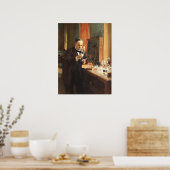 Albert Edelfeldt — Louis Pasteur (1885) ポスター (キッチン)