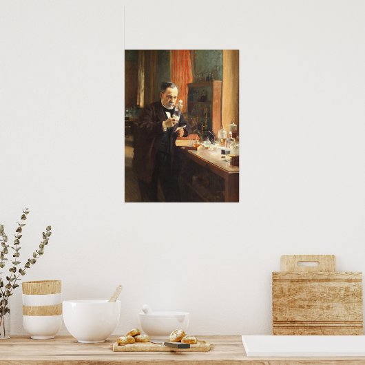 Albert Edelfeldt — Louis Pasteur (1885) ポスター (キッチン)