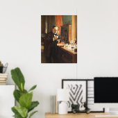 Albert Edelfeldt — Louis Pasteur (1885) ポスター (ホームオフィス)