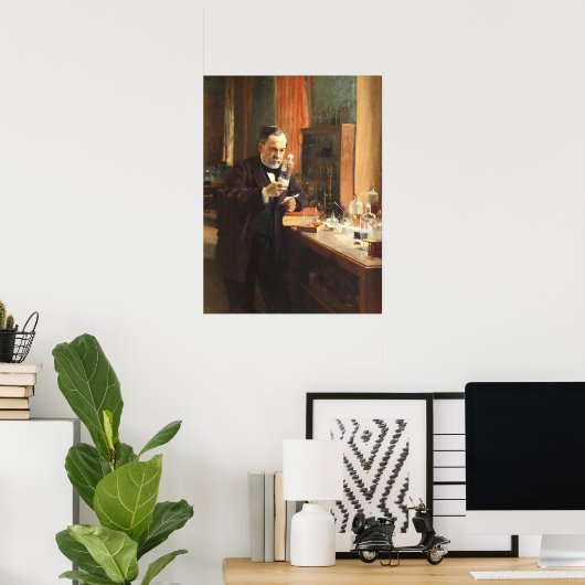 Albert Edelfeldt — Louis Pasteur (1885) ポスター (ホームオフィス)