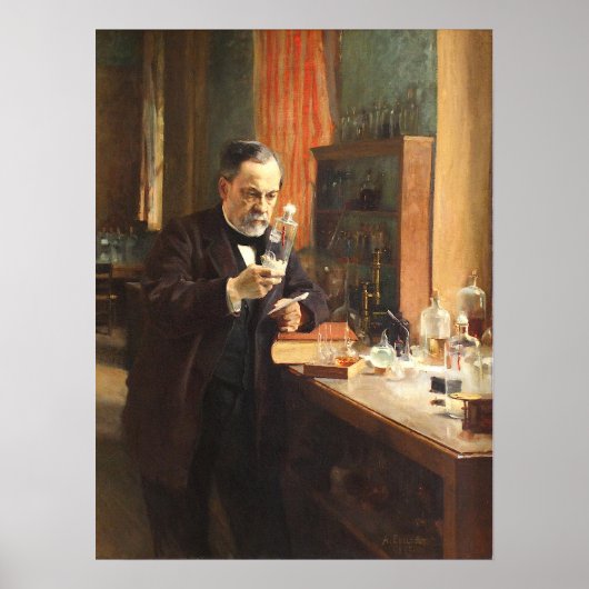 Albert Edelfeldt — Louis Pasteur (1885) ポスター (正面)