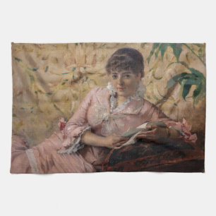 Albert Edelfelt – ザ読ズ・パリジェンヌ キッチンタオル