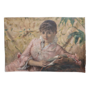 Albert Edelfelt – ザ読ズ・パリジェンヌ 枕カバー