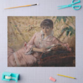 Albert Edelfelt – ザ読ズ・パリジェンヌ 薄葉紙 (クラフト)