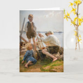 Albert Edelfelt – 造船会社 カード (黄色い花)