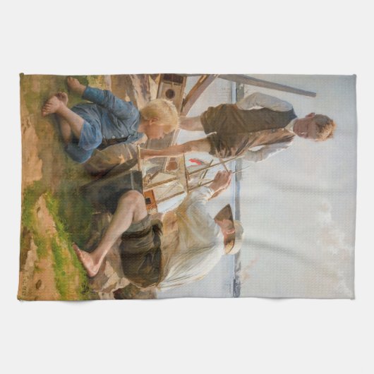 Albert Edelfelt – 造船会社 キッチンタオル (横)