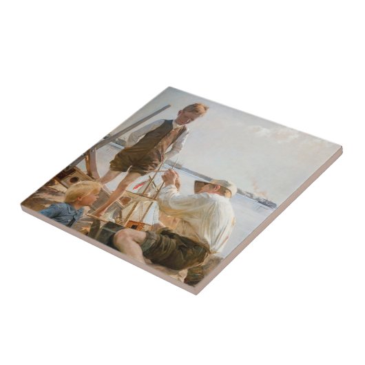 Albert Edelfelt – 造船会社 タイル (側面)