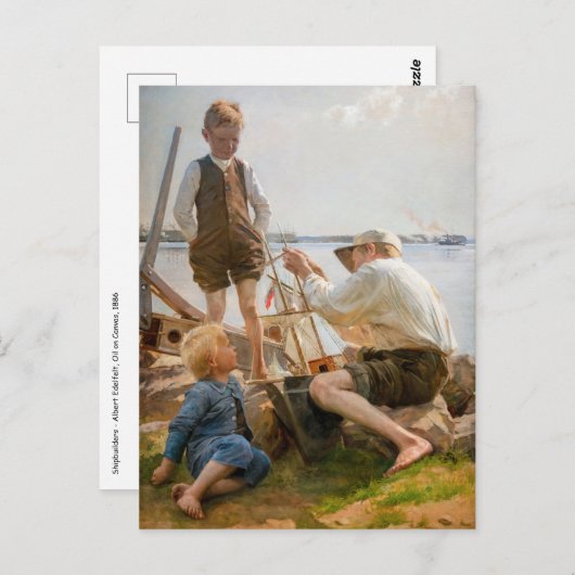 Albert Edelfelt – 造船会社 ポストカード (正面/裏面)