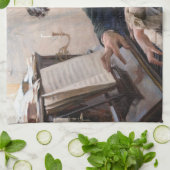 Albert Edelfelt -遊のピアノ キッチンタオル (折り畳み)