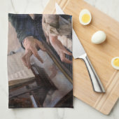 Albert Edelfelt -遊のピアノ キッチンタオル (四つ折り)