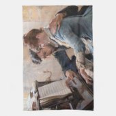 Albert Edelfelt -遊のピアノ キッチンタオル (縦)