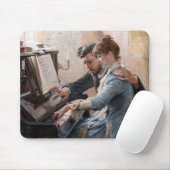 Albert Edelfelt -遊のピアノ マウスパッド (マウス)