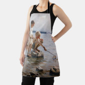 Albert Edelfelt -遊 Boys's on the Shore エプロン (インサイチュ)