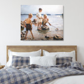 Albert Edelfelt -遊 Boys's on the Shore キャンバスプリント (インサイチュ (寝室))