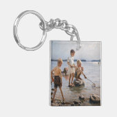 Albert Edelfelt -遊 Boys's on the Shore キーホルダー (正面左)