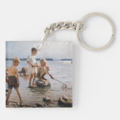 Albert Edelfelt -遊 Boys's on the Shore キーホルダー (裏面)