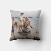 Albert Edelfelt -遊 Boys's on the Shore クッション (裏面)