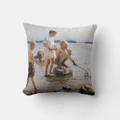 Albert Edelfelt -遊 Boys's on the Shore クッション (正面)