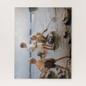 Albert Edelfelt -遊 Boys's on the Shore ジグソーパズル (縦)