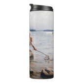 Albert Edelfelt -遊 Boys's on the Shore タンブラー (回転右)