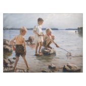 Albert Edelfelt -遊 Boys's on the Shore テーブルクロス (正面(横))