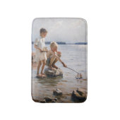 Albert Edelfelt -遊 Boys's on the Shore バスマット (正面縦)