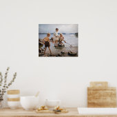 Albert Edelfelt -遊 Boys's on the Shore ポスター (キッチン)