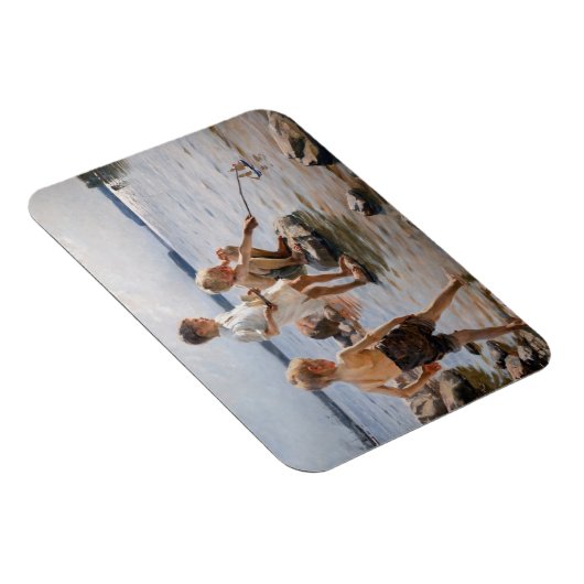 Albert Edelfelt -遊 Boys's on the Shore マグネット (右側)