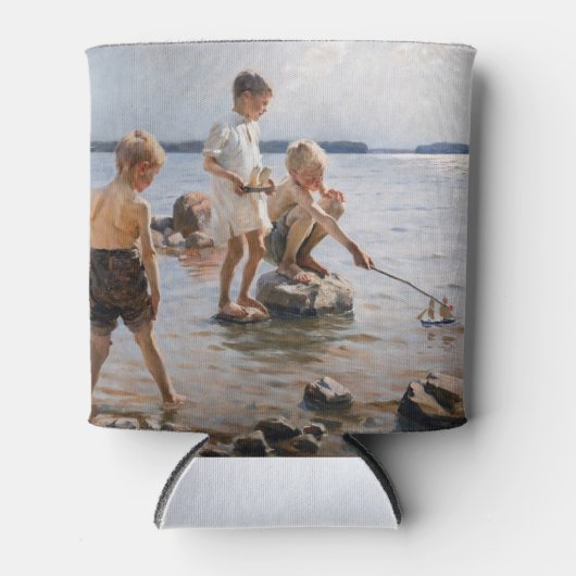 Albert Edelfelt -遊 Boys's on the Shore 缶クーラー (正面)