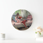 Albert Edelfelt - Good Friends ラージ壁時計 (ホーム)