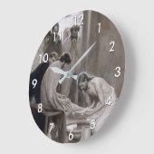 Albert Edelfelt - Jesus Washing Feet of Disciples ラージ壁時計 (傾斜)