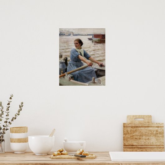 Albert Edelfelt - La Laitiere ポスター (キッチン)