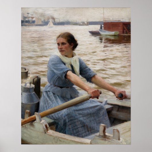 Albert Edelfelt - La Laitiere ポスター (正面)