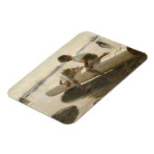 Albert Edelfelt - Two Boys on a Log マグネット (左側)