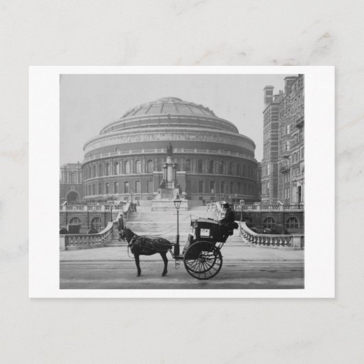 Albert Hall London 1904,イングランドでの馬車 ポストカード (正面)