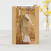 Albert Moore A Garden CC0723グリーティングカード カード (黄色い花)
