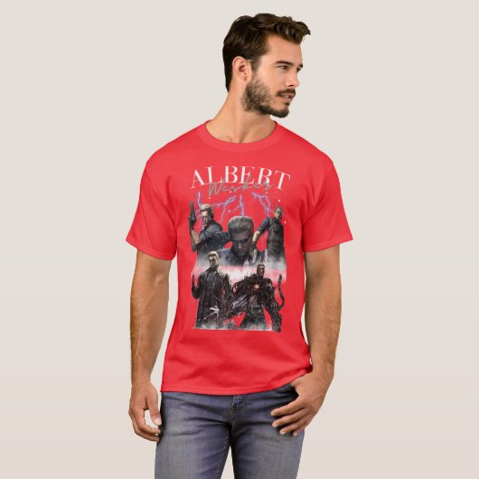 Albert Wesker Collage Resident Evil Poster Video G Tシャツ (正面フル)