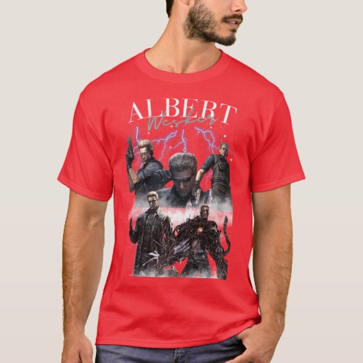 Albert Wesker Collage Resident Evil Poster Video G Tシャツ (正面)