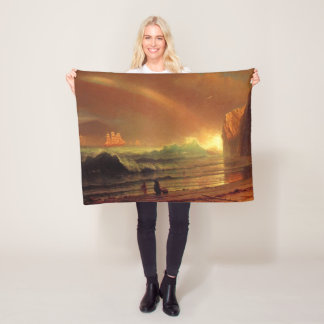Alberta Bierstadt, The Golden Gate art reprint フリースブランケット
