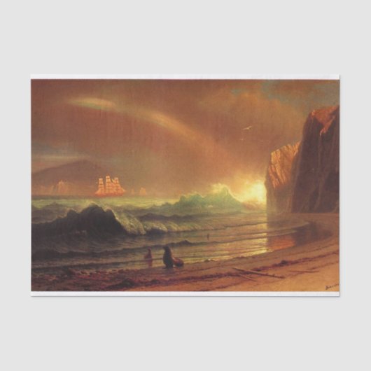 Alberta Bierstadt, The Golden Gate art reprint 薄葉紙 (正面)