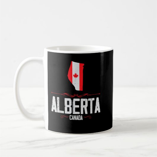 Alberta Canada Alberta Souvenir Canadian コーヒーマグカップ (左)
