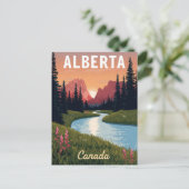 Alberta Canada Rocky Mountains ポストカード (スタンド正面)