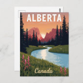 Alberta Canada Rocky Mountains ポストカード (正面/裏面)