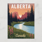 Alberta Canada Rocky Mountains ポストカード (正面)
