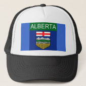 Alberta Flag Trucker Hat キャップ (正面)