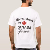 Alberta Strong And Canada Forever Tシャツ (裏面)