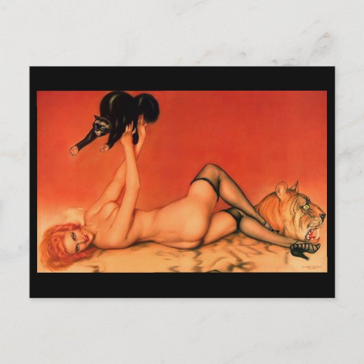 Alberto Vargasヴィンテージのピン留め ポストカード (正面)