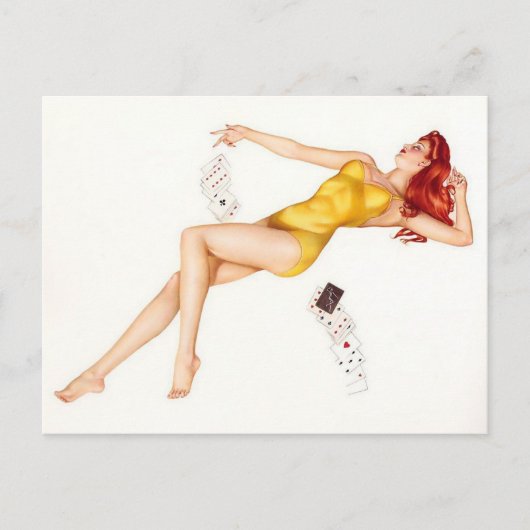 Alberto Vargasヴィンテージのピン留め ポストカード (正面)