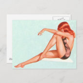 Alberto Vargasヴィンテージのピン留め ポストカード (正面/裏面)