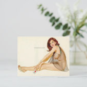 Alberto Vargasヴィンテージのピン留め ポストカード (スタンド正面)